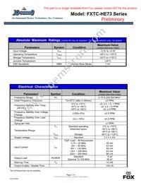 FXTC-HE73PR-44 MHZ Datasheet Page 3