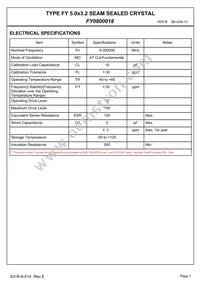 FY0800018 Datasheet Page 3