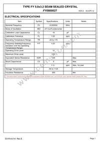 FY0800027 Datasheet Page 3