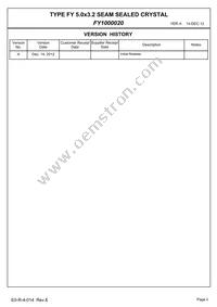 FY1000020 Datasheet Page 2