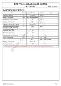 FY1200011 Datasheet Page 3