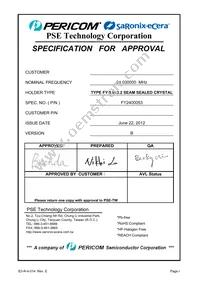 FY2400053 Datasheet Cover