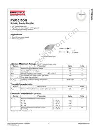 FYP1010DNTU Datasheet Page 2