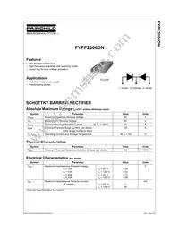 FYPF2006DNTU Datasheet Page 2