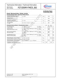 FZ1200R17KE3B2NOSA1 Datasheet Page 2