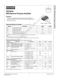 FZT3019 Datasheet Page 2