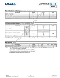 FZT603TC Datasheet Page 2