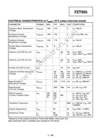 FZT956TC Datasheet Page 2