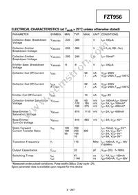 FZT956TC Datasheet Page 4
