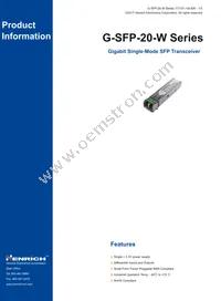 G-SFP-20-W Datasheet Cover