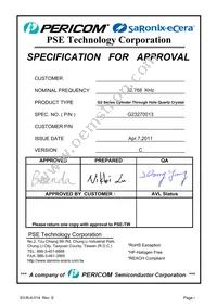 G23270013 Datasheet Cover