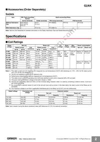 G2AK-232A DC24 Datasheet Page 2