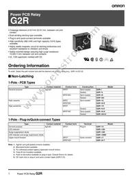 G2R-1-S-T130 DC24 Datasheet Cover