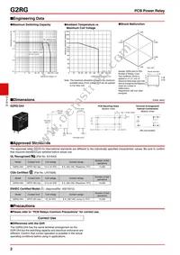 G2RG-2A4 DC5 Datasheet Page 2