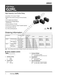 G2RL-2A-CF DC5 Datasheet Cover