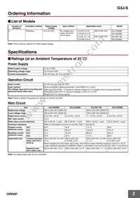 G3J-S403BL DC12-24 Datasheet Page 2
