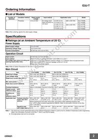 G3J-T405BL DC12-24 Datasheet Page 2