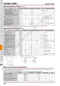 G3VM-21PR10(TR) Datasheet Page 2