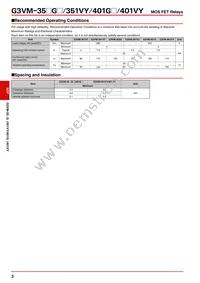 G3VM-351VY(TR) Datasheet Page 3