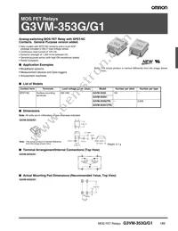 G3VM-353G1(TR) Datasheet Cover