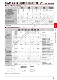 G3VM-401VY Datasheet Page 2