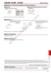 G3VM-41UR11(TR05) Datasheet Page 4