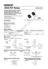 G3VM-61AY Datasheet Cover