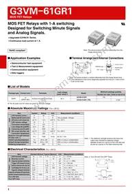 G3VM-61GR1(TR) Datasheet Cover