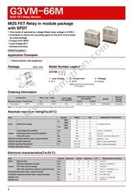 G3VM-66M Datasheet Cover