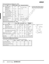 G3VM-81LR(TR) Datasheet Page 2