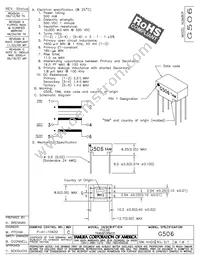 G506 Datasheet Cover