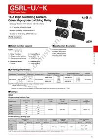 G5RL-U1A-E-DC24 Datasheet Cover