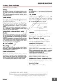 G6D-F4B DC12 Datasheet Page 6