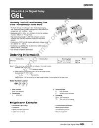 G6L-1F-TRDC24 Datasheet Cover