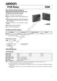 G6M-1A DC4.5 Datasheet Cover