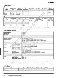 G7J-4A-B-KM-W1 AC200/240 Datasheet Page 2