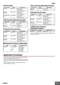 G7J-4A-P-CB-IN DC24V Datasheet Page 2