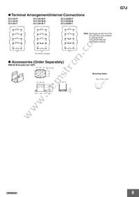 G7J-4A-P-CB-IN DC24V Datasheet Page 8