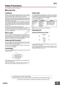 G7J-4A-P-CB-IN DC24V Datasheet Page 9