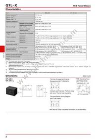 G7L-2A-X-L DC24 Datasheet Page 2