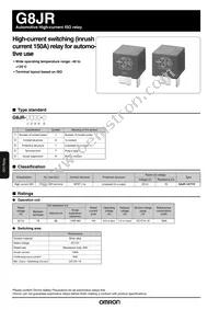 G8JR-1A6T-SP-R-DC12 Datasheet Cover