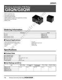 G8QN-1C4 DC12 Datasheet Cover
