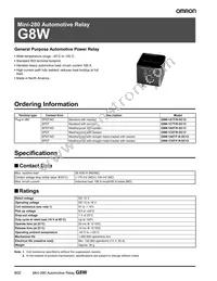 G8W-1C7T-R-DC12 Datasheet Cover
