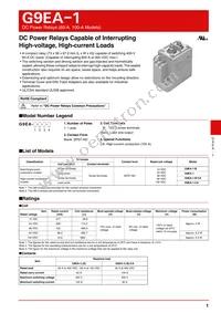 G9EA-1-B DC100 Datasheet Cover