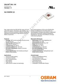 GA CSSPM1.23-KULQ-W3 Datasheet Cover