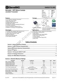 GA05JT12-263 Datasheet Cover