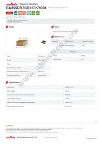 GA355DR7GB153KY02L Datasheet Cover