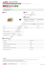 GA355XR7GB333KY06L Datasheet Cover