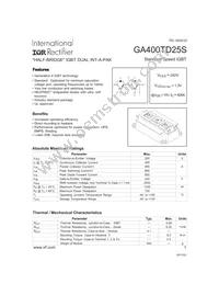 GA400TD25S Datasheet Cover