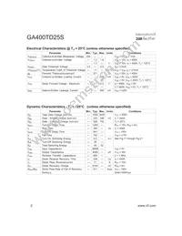 GA400TD25S Datasheet Page 2